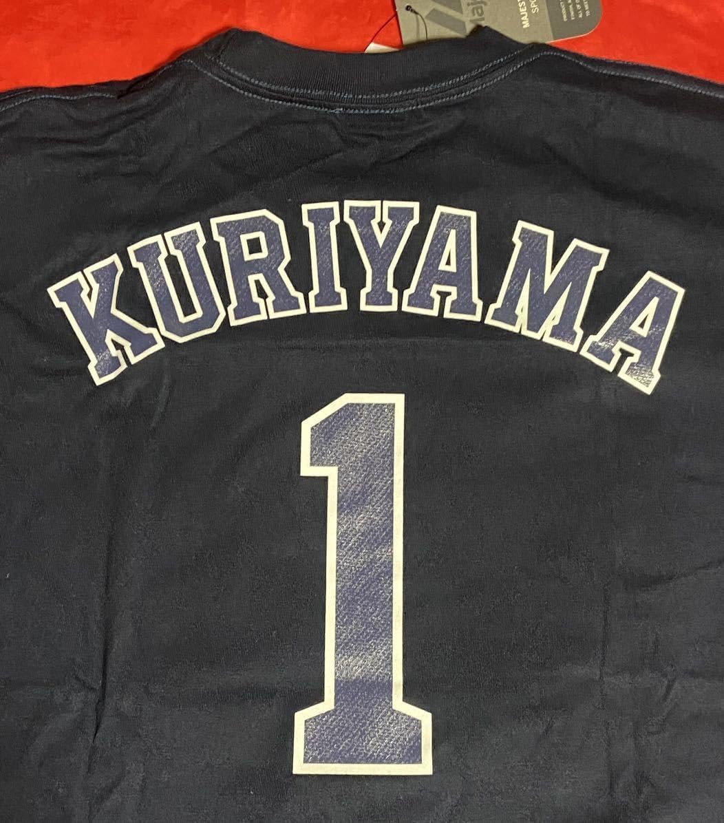 マジェスティック 埼玉西武ライオンズ #1 栗山巧 刺繍 ビジター
