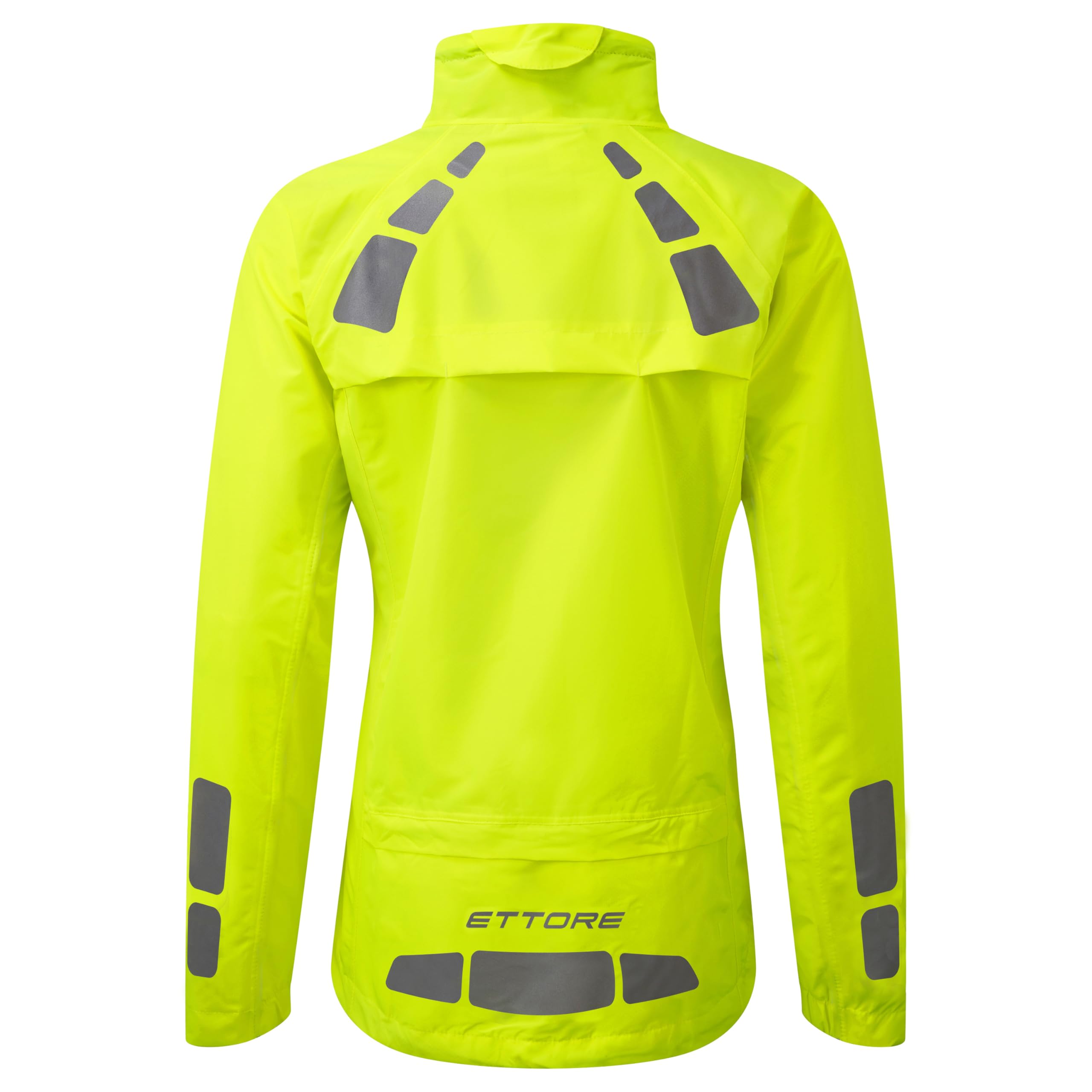 Ettore Chaqueta De Ciclismo Para Mujer Impermeable Transpirable Alta Visibilidad – Night Eagle Evo - Amarilla