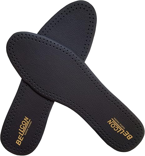 Miniatura 8 de Plantilla de cuero para mujeres y hombres, insertos de zapatos de cuero grueso para botas, almohadillas antideslizantes para zapatos que consumen