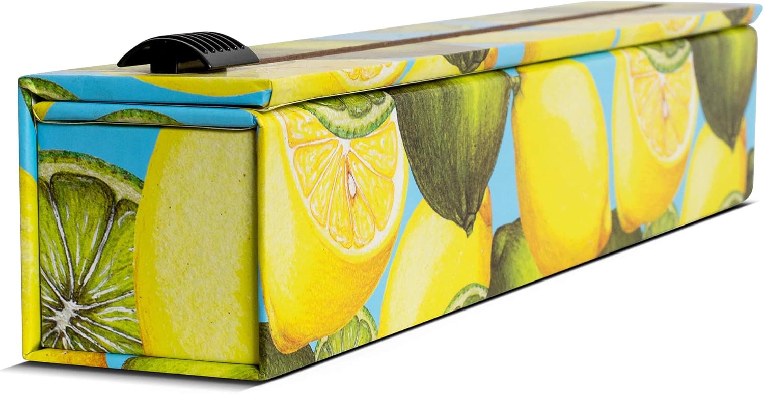 ChicWrap Lemon Foil Dispenser with 12" x 30' Roll of