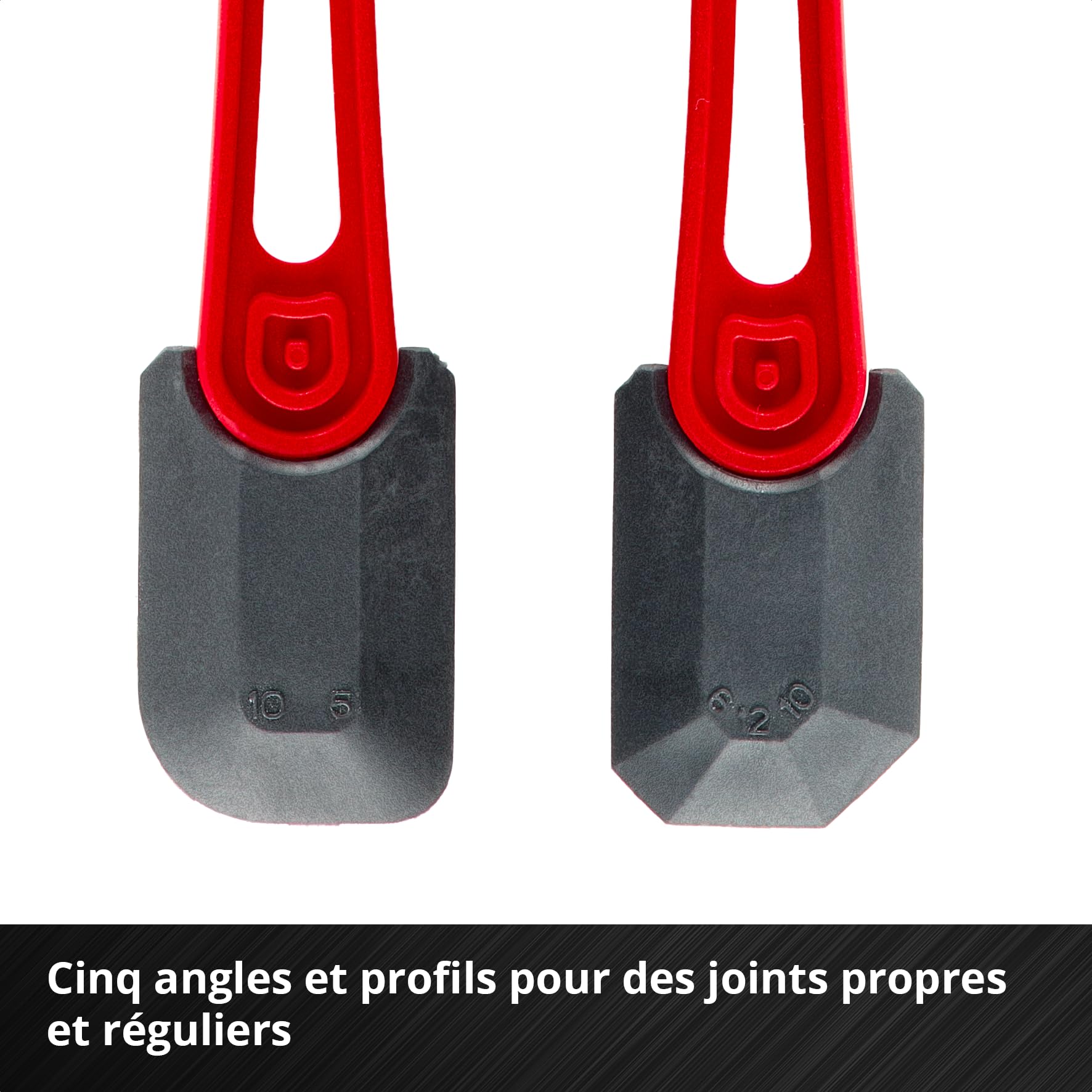 Einhell Kit pistolet à cartouche Profi, 5 pièces (rapport de force 1:12–1:24 commutable, stop goutte, outil à joints en nylon, spatule longue, 2 embouts avec angles R5/R10)