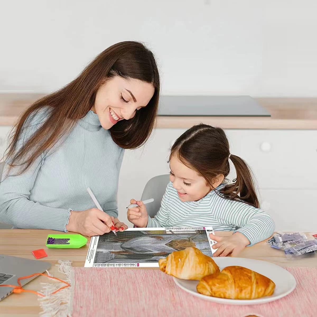 XIATIAN Kit Diamond Painting 5D Fai Da Te - Paesaggio Con Strass Rotondi Per Adulti E Bambini - Decorazione Casa - 4