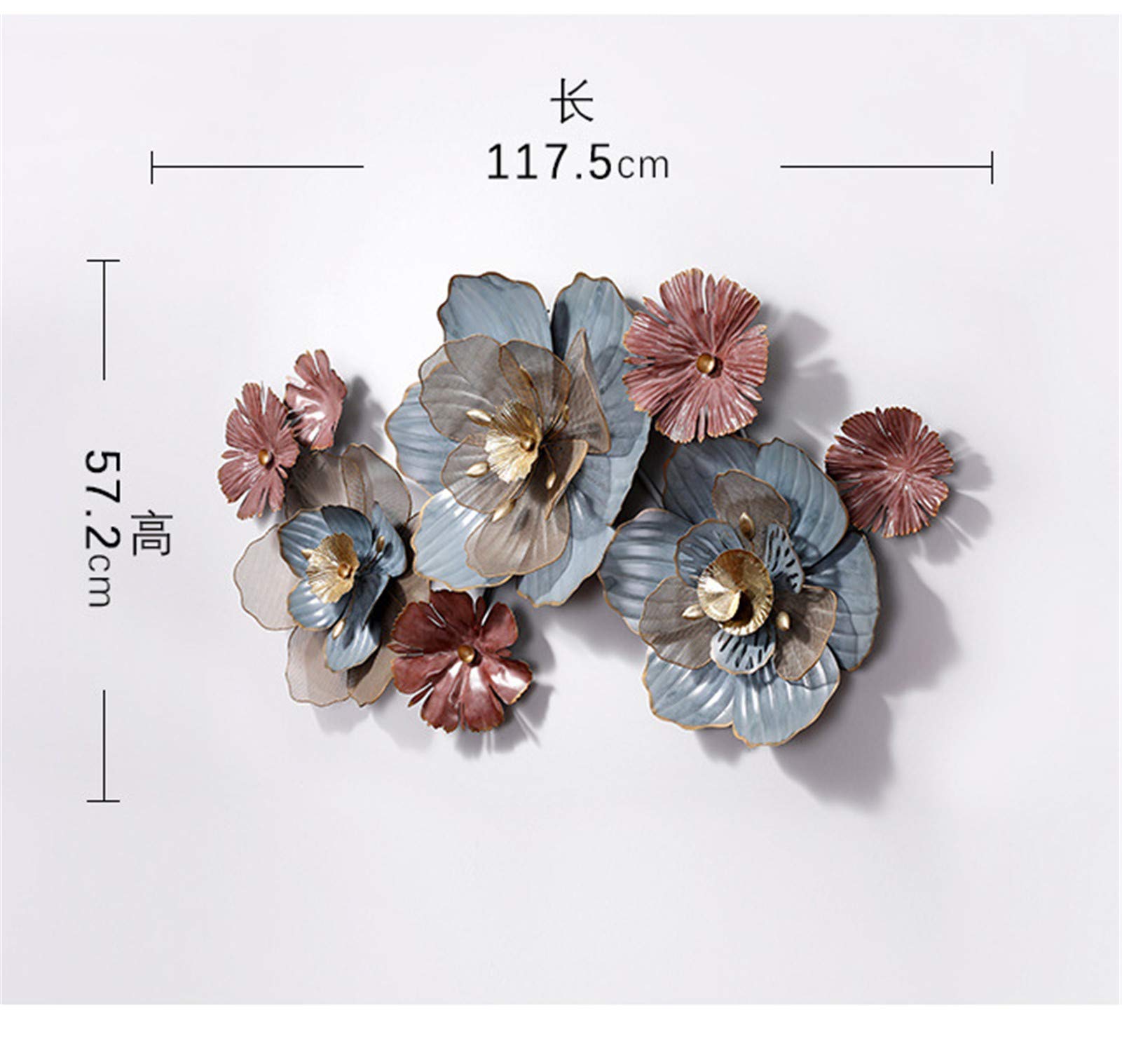 Amazon.co.jp: 46インチの長さ 社内 メタリック壁の装飾 壁の彫刻  