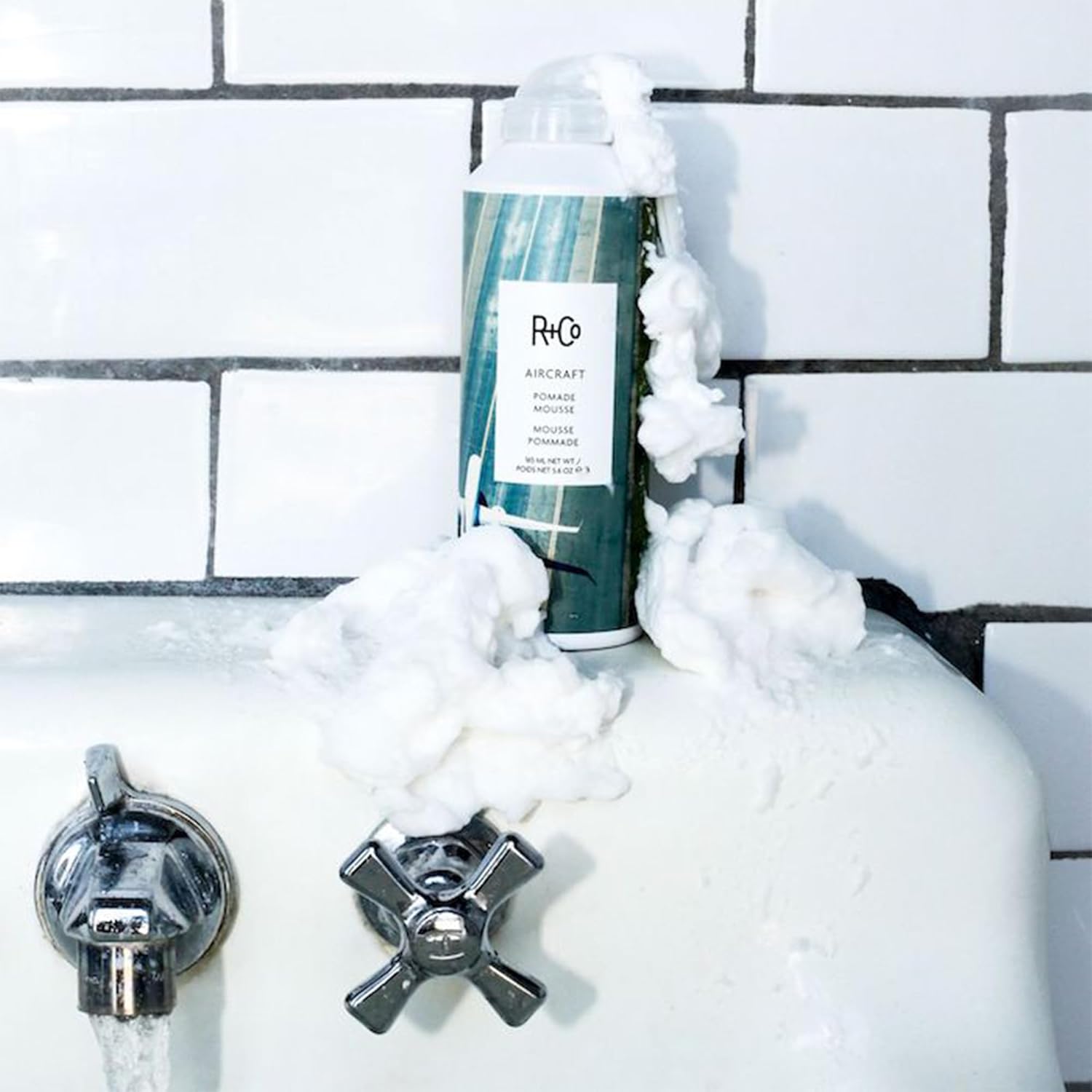 R+Co Aircraft Pomade Mousse | Lightweight Mousse for Texture, Volume & Definition | Anti-Frizz Hair Styling Foam for Tousled, Lived-In Looks | Vegan, Cruelty-Free & Paraben-Free - Image 6