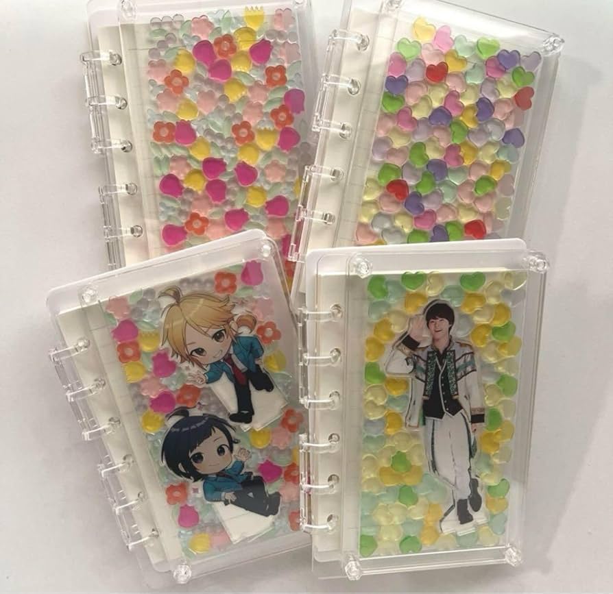 Amazon.co.jp: アクリルDIYノート フラワーデザイン シェイカー