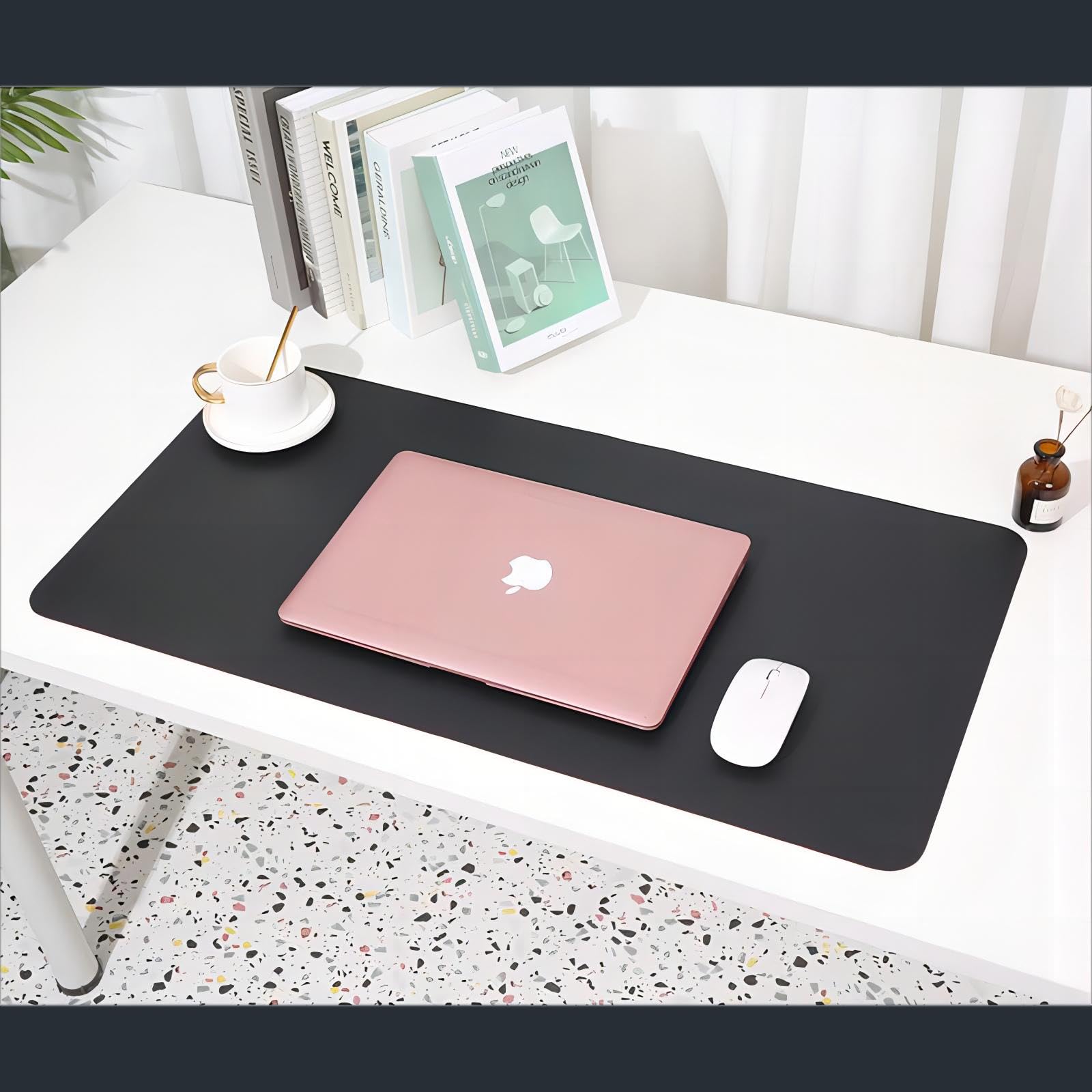 Sous-main De Bureau Grand Format En Cuir Synthétique Pour Ordinateur Portable - Sous-main De Bureau