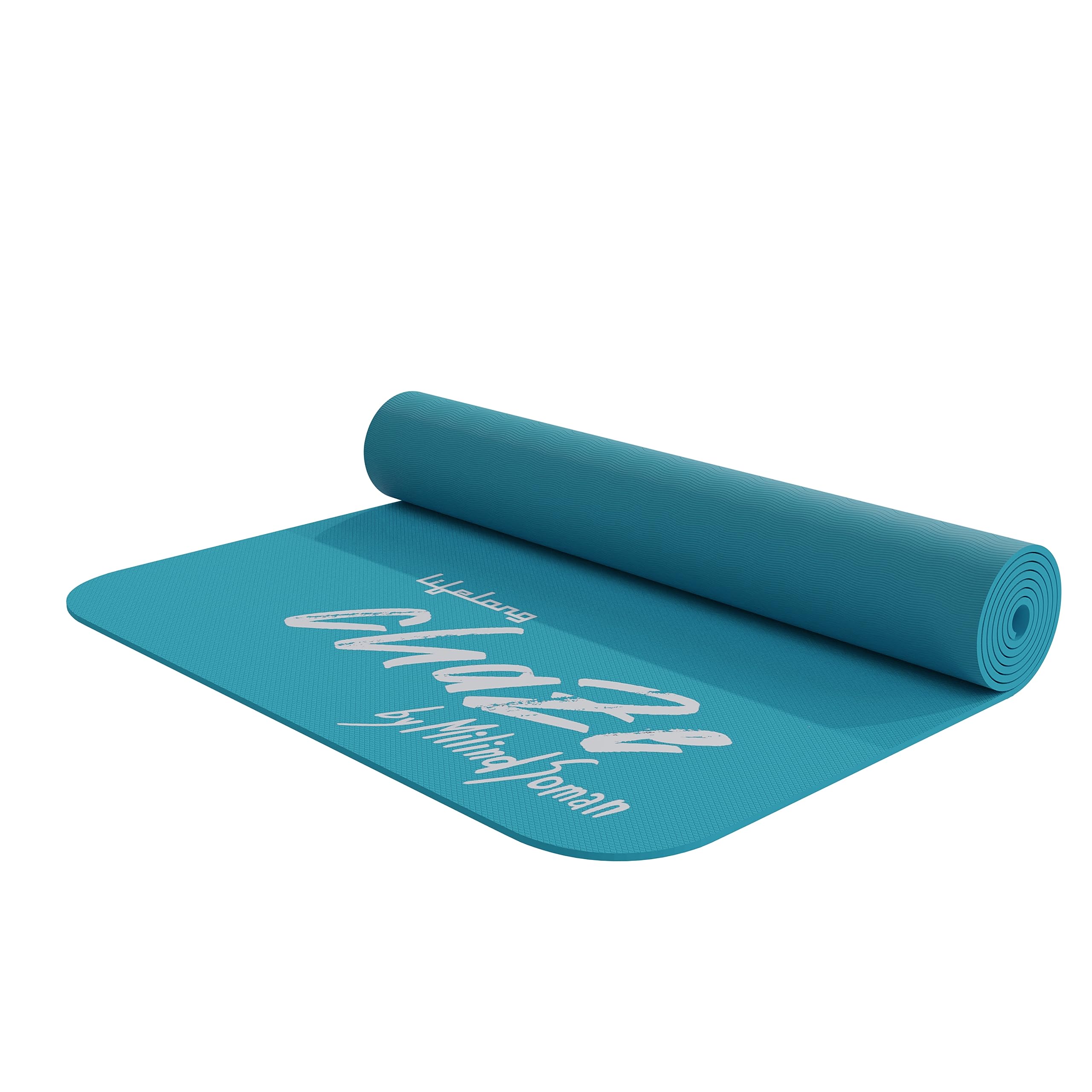 Lifelong Chaze Yoga mat for Women &amp; Men EVA Material 6mm Sea Blue Anti Slip for Gym Workout