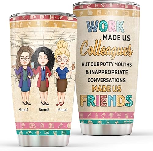 Miniatura 10 de Vaso personalizado con texto en inglés "You Are The Reason I Don't Punch People At Work", regalos de cumpleaños para colegas, compañeros de trabajo,