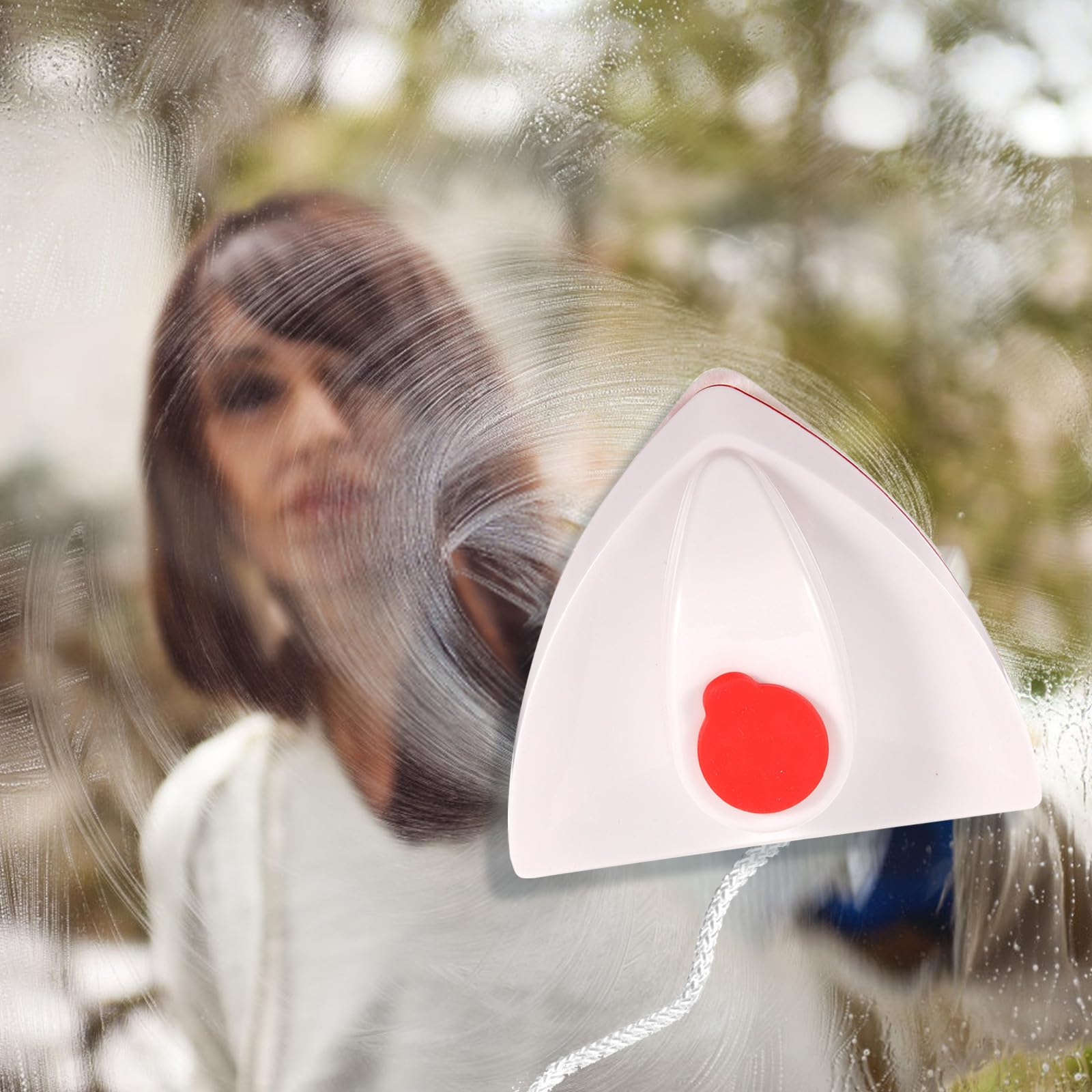 Limpiacristales Material Abs Magnético de Doble Cara Diseño Triangular Práctico y Potente Imán para Ventanas de Dormitorio y Mamparas de Ducha para Uso Hogar