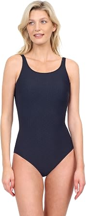 Gottex Harbourside Womens Textured High Neck Mastectomy One Piece Swimsuit with Removable Soft Cups Beachwear Essential
