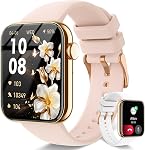 Montre intelligente, Colesma Smart Watch pour les femmes 1.83" Tracker de fitness, appel Bluetooth, DIY Cadran, fréquence cardiaque SpO2 Surveillez le sommeil, 120+ Modes sportifs, IP68 Smartwatch étanche pour Android & iOS rose