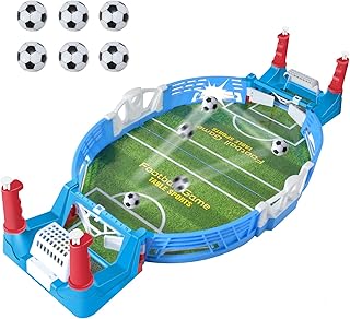 Mini Foosball Games, Tabletop Football Soccer Pinball for Indoor Game Room, Table Top Foosball Desktop Sport Board Game for Adults Kids Family Game Night Fun (22