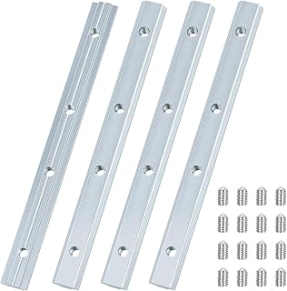 30×30 Nut 8 Streckenverbinder 4 Stück, M6 Aluprofil Verbinder