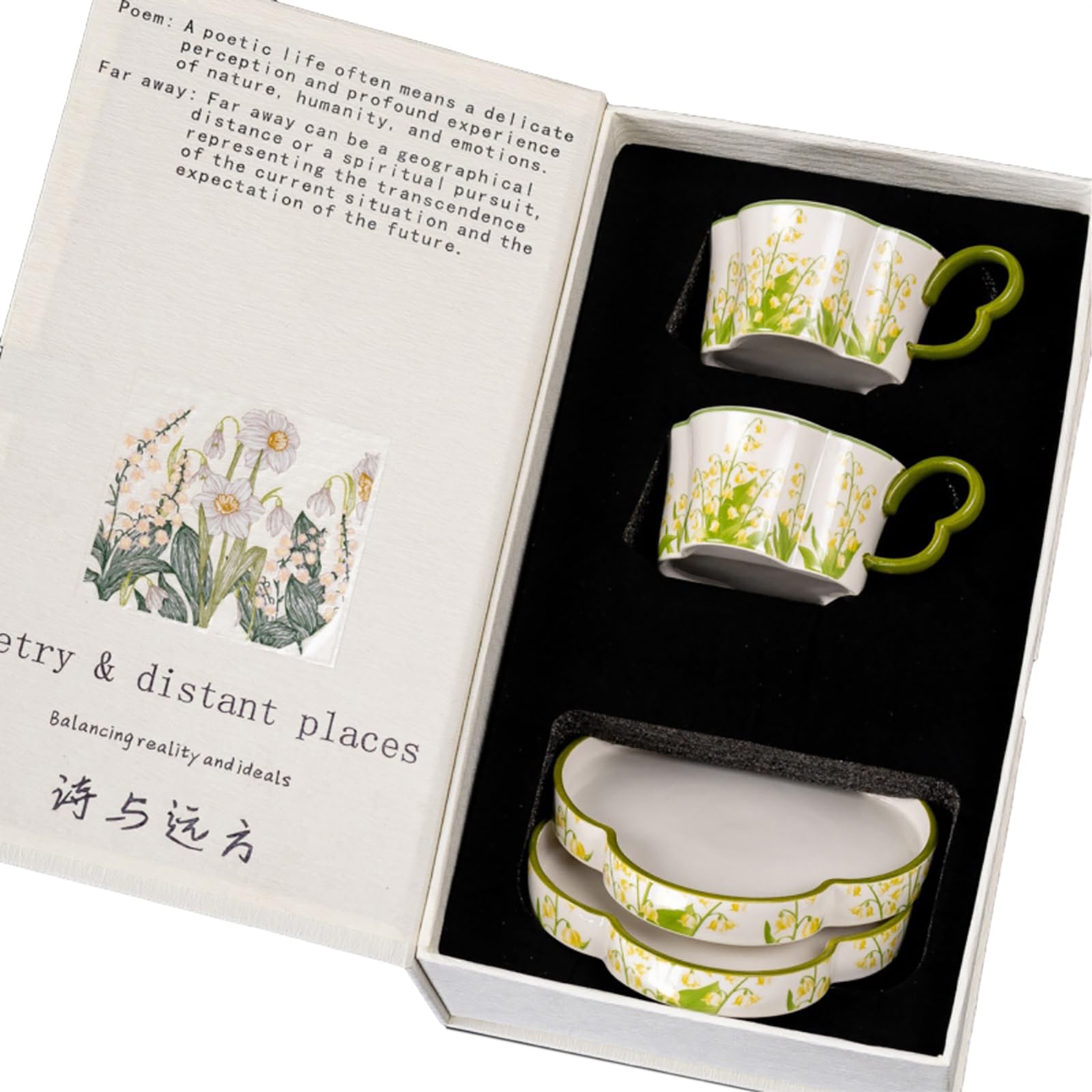 Tasse céramique muguet 255 ml : finies les taches de café