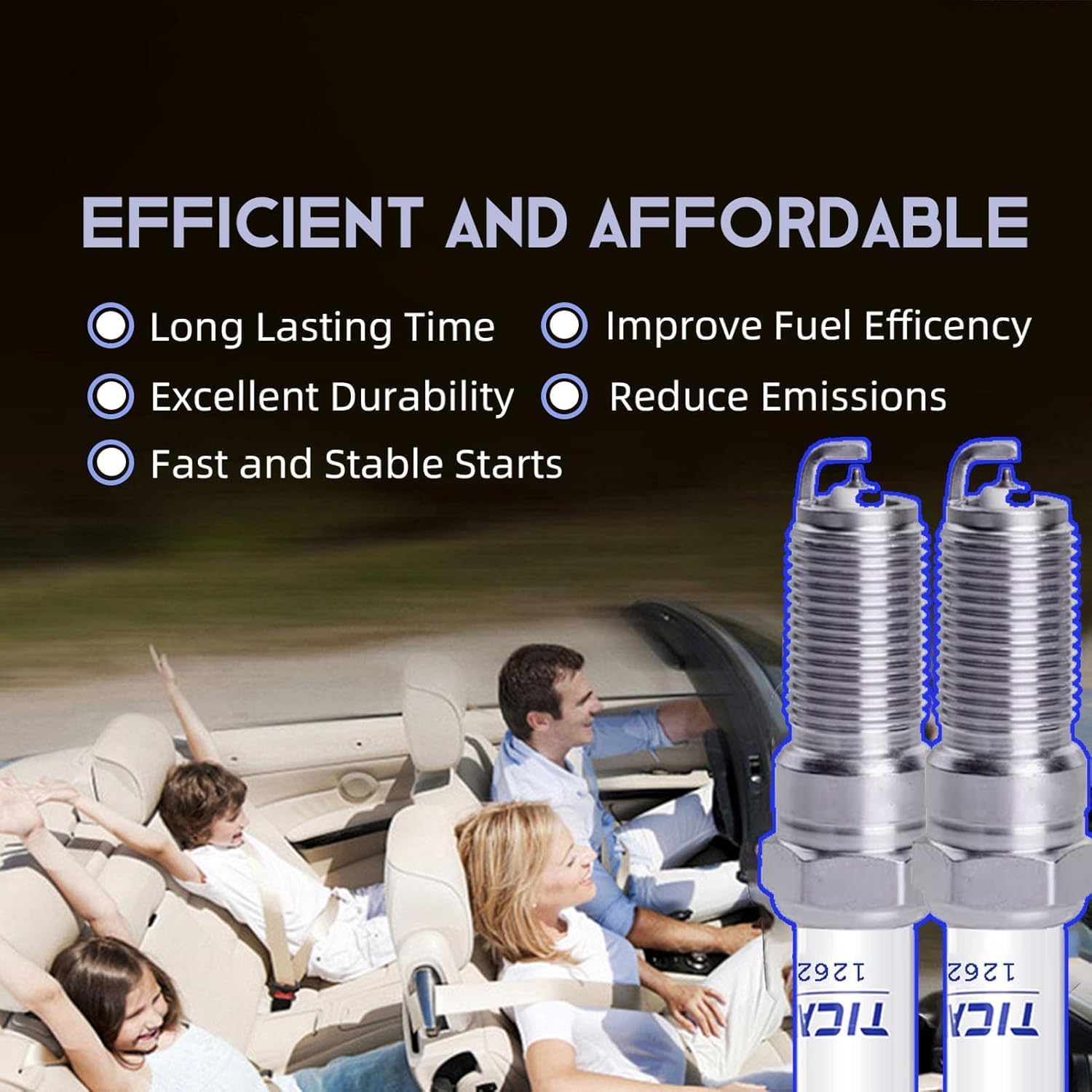 2014-2022 Spark Plugs and Wires for Chevy 5.3 4.8L 6.0 6.2 LS V8, 41 114 Spark Plugs Compatible with Silverado Tahoe Avalanche GMC Yukon Sierra 12622441