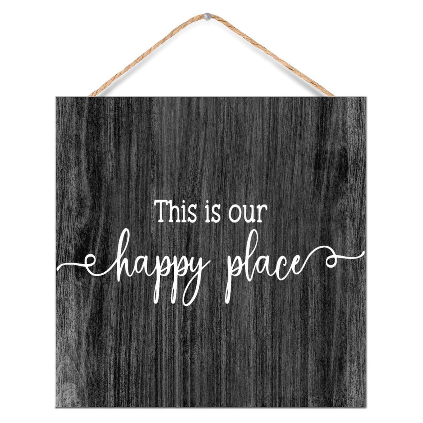 Placa de madera decorativa con versículo bíblico para un hogar lleno de paz