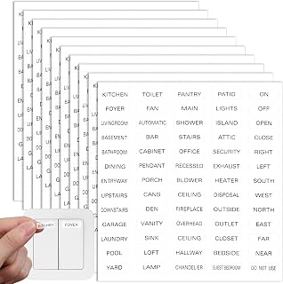 650Pcs Light Switch Labels, Transparent Electric Panel Labels, Light Switches Label, Switches Stickers for Home and Office