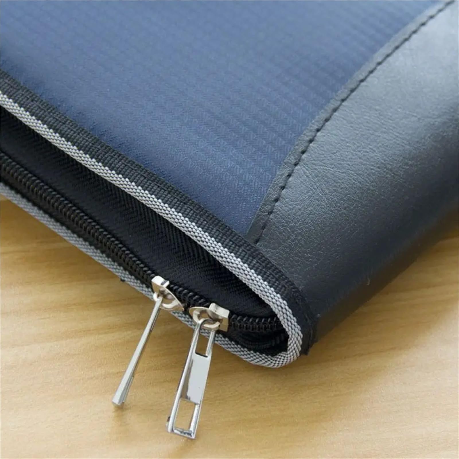 Porta Documenti Cartella di file for fisarmonica in tela | Borsa for documenti A4 con doppia cerniera, valigetta a 12 strati for uso aziendale(Grey)