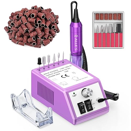 Efile - Taladro de uñas profesional de 20000 RPM, kit de limador de uñas eléctrico para uñas de dedos, uñas de gel acrílico, herramientas de taladro