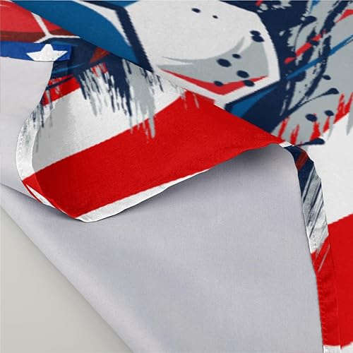 Miniatura 4 de Cloth Napkins Set of 6 American Flag Soccer 20x20 Inch Cloth Napkins Sports Ball Washable Reusable Kitchen Dinner Napkins Table Decor for Wedding,