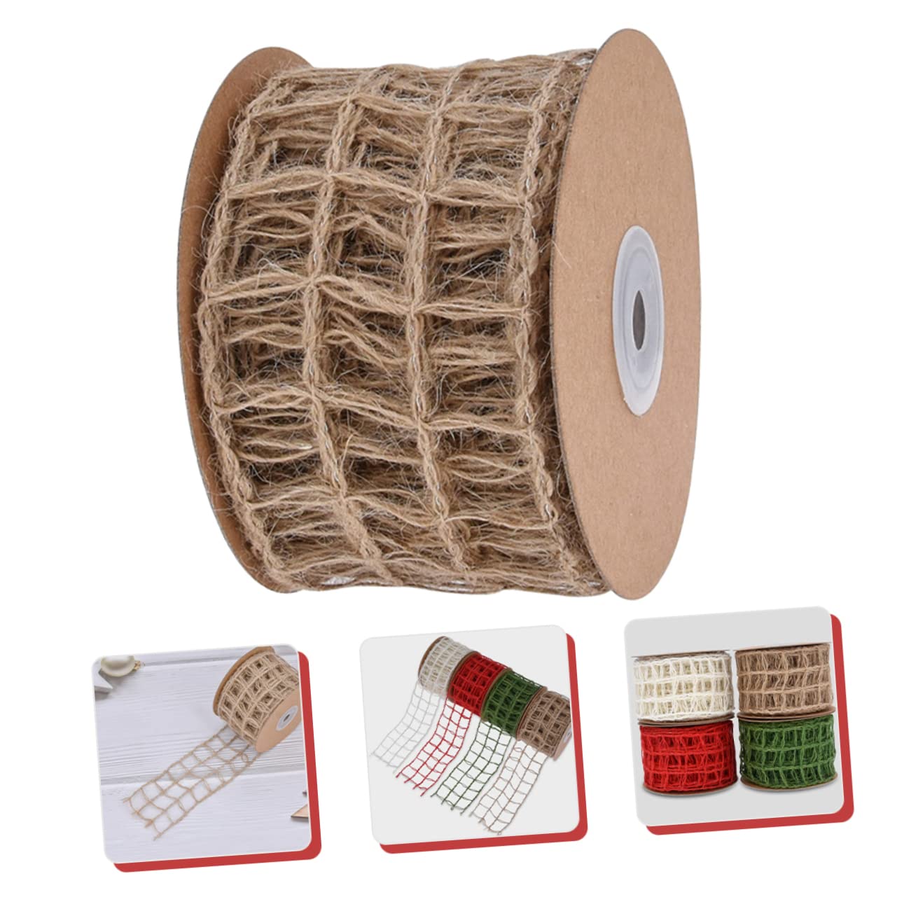 Operitacx 5stücke Burlap Dekorationsband Mit Bastelmaterial Für Hochzeiten Und Weihnachtsdekoration Stränge Langlebig Und Vielseitig Einsetzbar