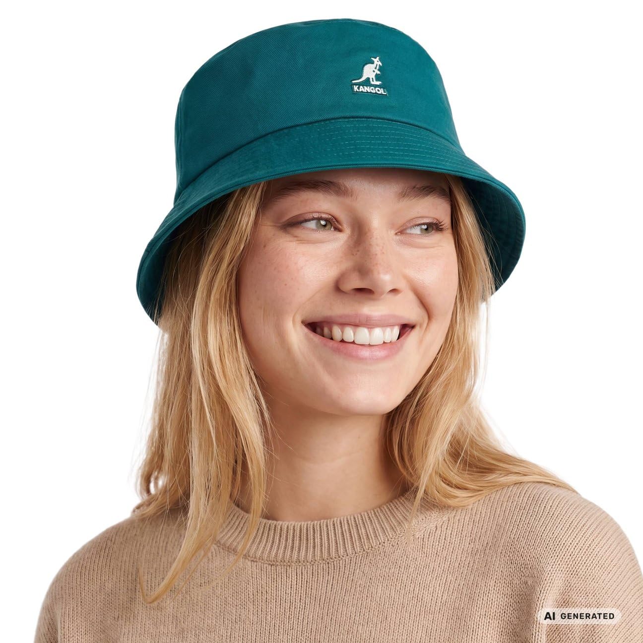 Kangol Chapeau Washed Bucket Hat Femme/Homme - de Plage D'Ete Peche Printemps-ete Ete