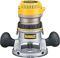 DEWALT DW616 Fixed Base Router, 1-3/4 HP 11 Amp Motor - Micro-Fine Depth Adjustment for Precision Woodworking