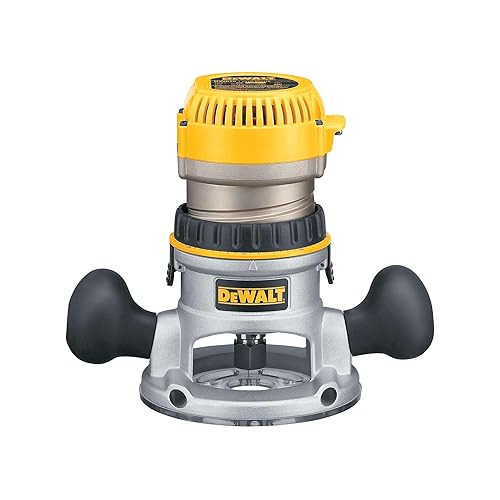 Router DEWALT, Base Fija, 1-3/4-HP, Motor de 11.0 Amperios (DW616)