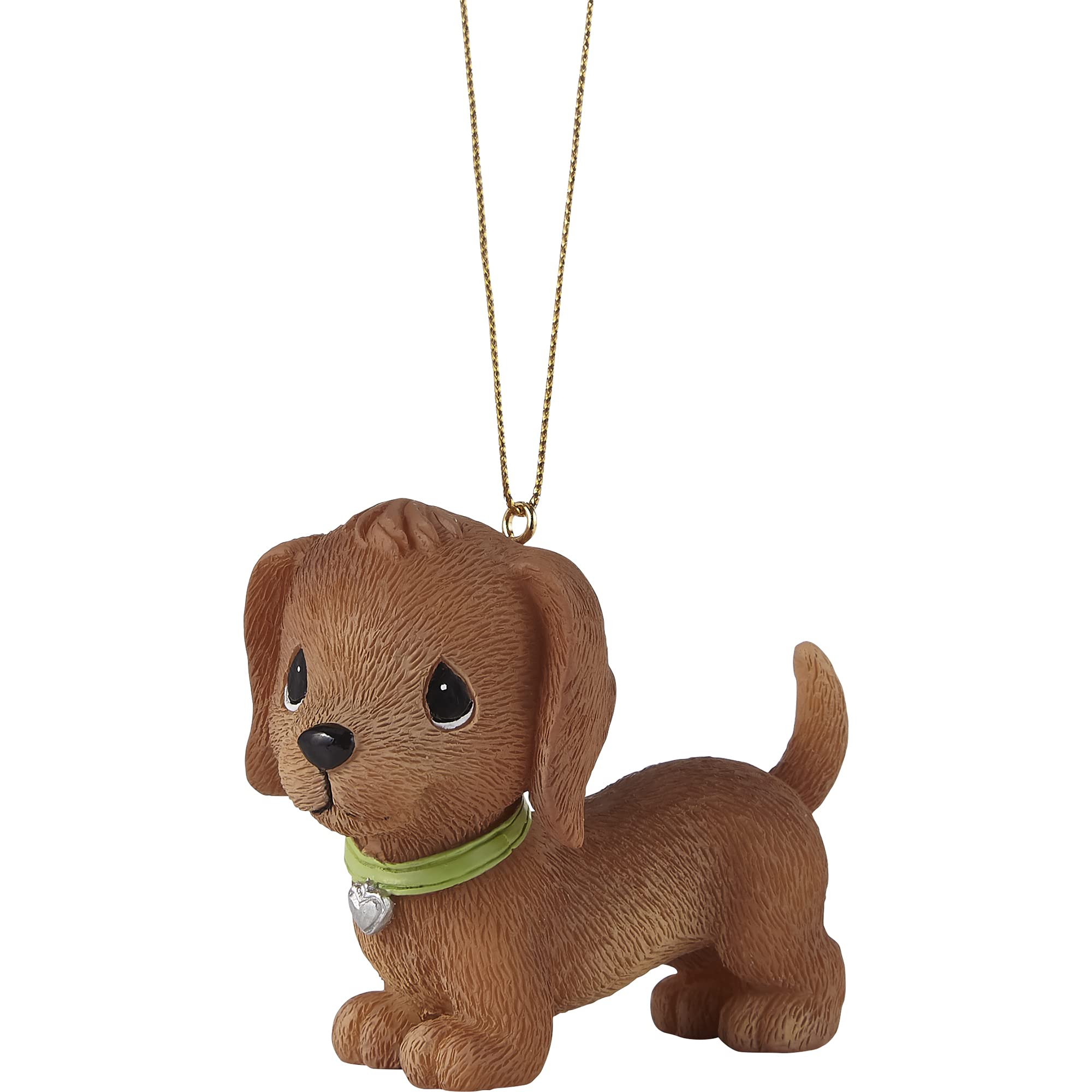 Precious Moments226410 Fur-Ever Yours Dachshund Resin Ornament, Multi