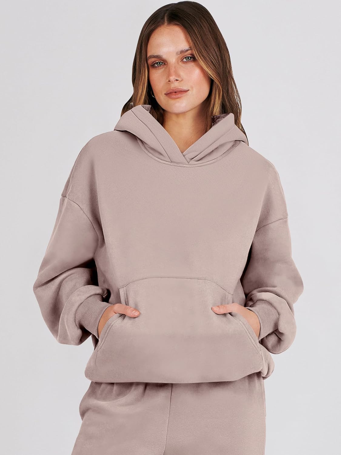 ANRABESS Womens 2 Piece Outfits Lounge Hoodie Oversized Sweatshirt Jogger Sweatpants Y2K Tracksuit Sweatsuit Set Fall Clothes - Image 4