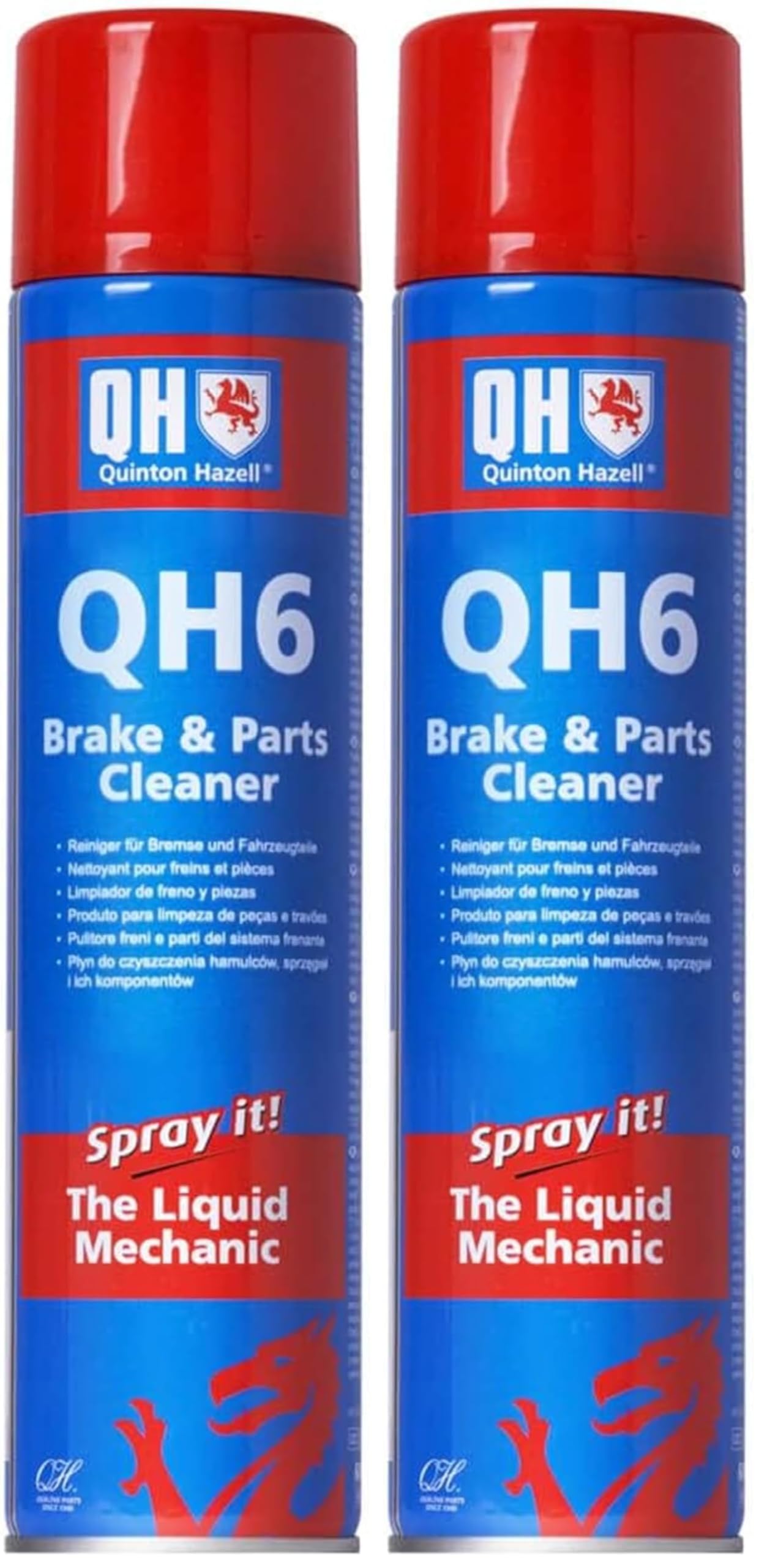 Quinton Hazell QH6 Spray Limpiador de Frenos, Embragues y Piezas – 600 ml – Desengrasante Potente para Coches, Elimina Grasa, Polvo de Freno, Aceite y Cera, Reduce Ruido — view 9