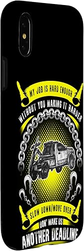 Miniatura 9 de iPhone 11 Slow Down Move Over-Orgulloso Estuche de Operador de Camiones de Remolque