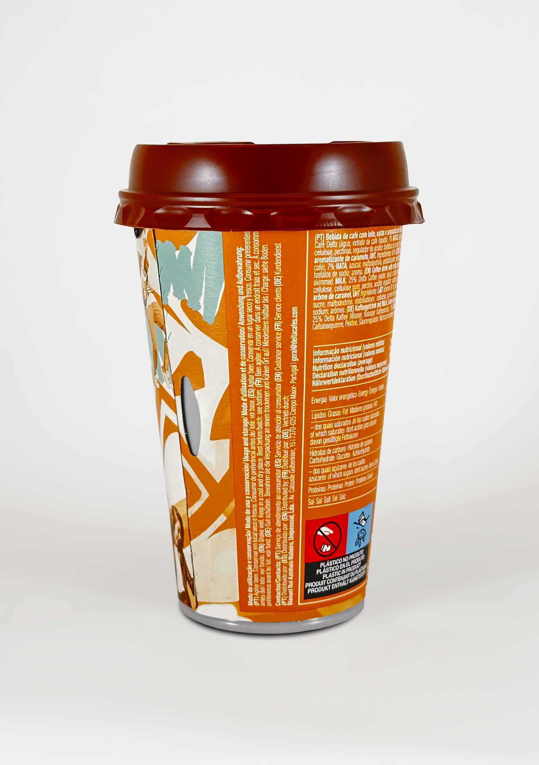 Go Chill - Bebida de Café Lista para Beber - Sabor Caramelo Machiatto - Lista para Llevar - Elaborada a Base de Café y Leche - 230 ml