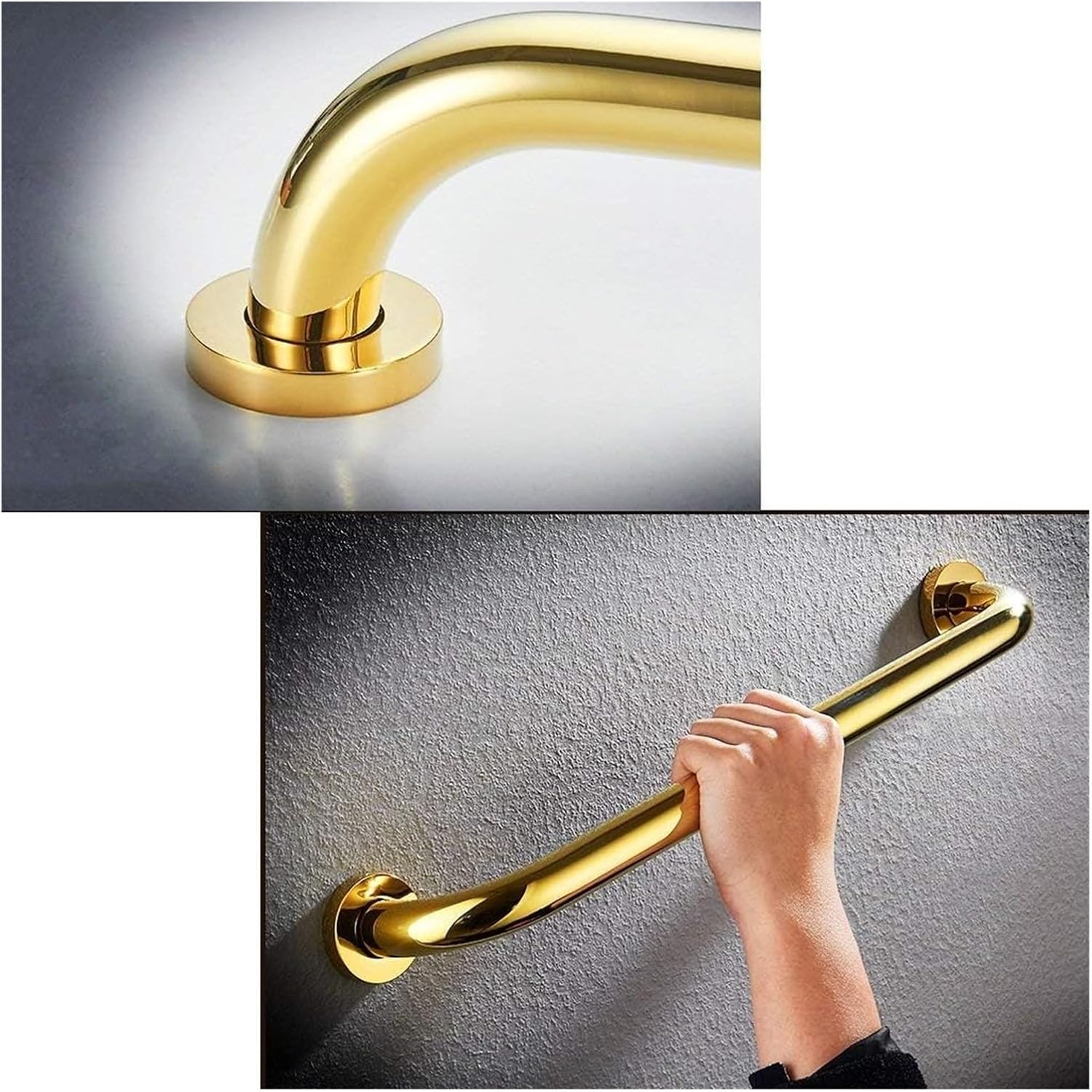 Grab Bars,Shower Handle， Grab Rails Handrails Brass Grab Rails Elderly/Disableds Aid Hold for Toilet(40cm)