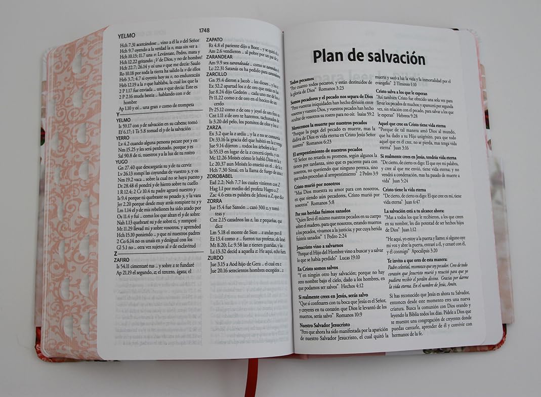 Biblia Reina Valera Revisada 1960 letra súper gigante, tapa dura con tela y flores rosada, cantos pintados e índice/ Spanish Bible RVR 1960 Super Giant Print (Spanish Edition)      Hardcover – July 21, 2026