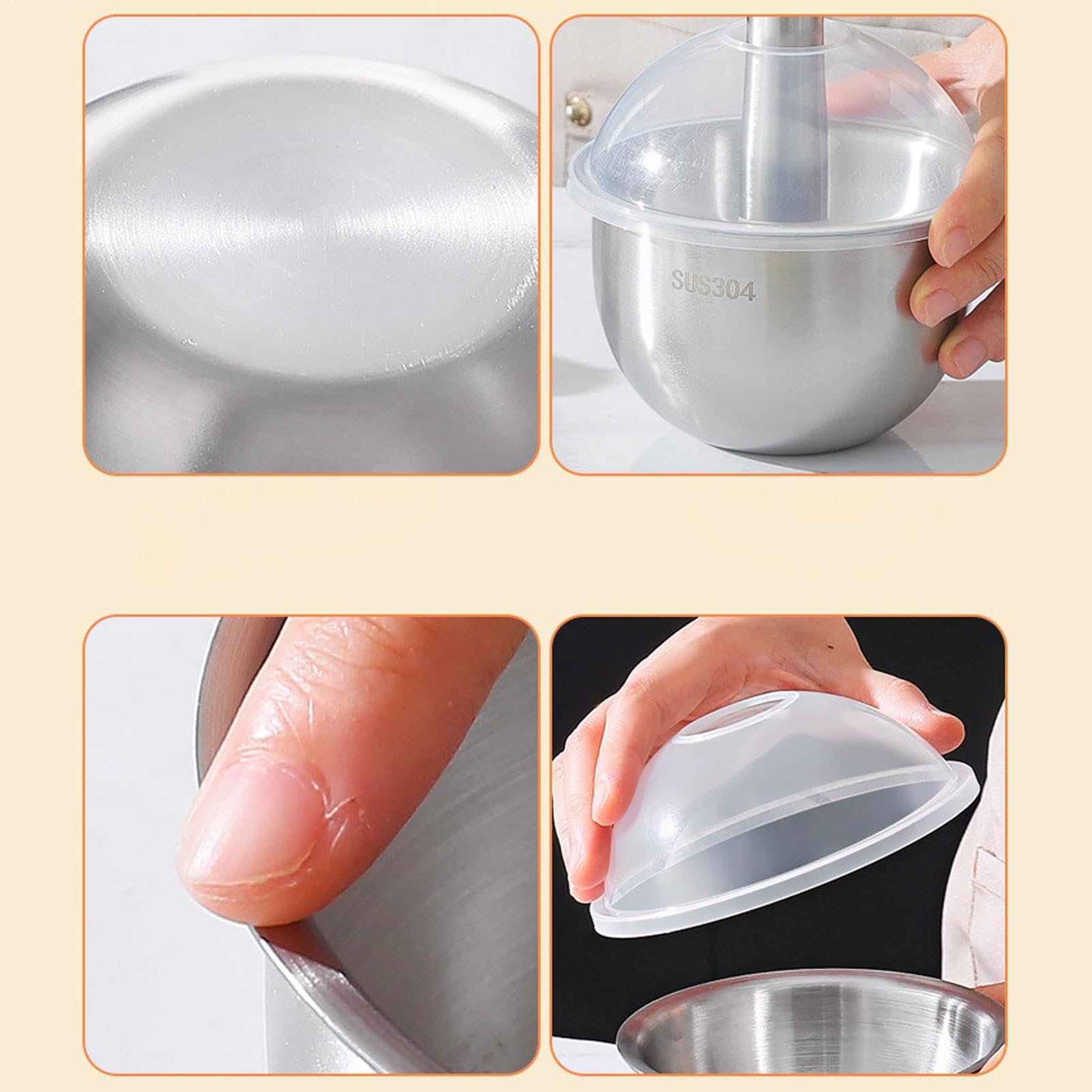Prensa manual de acero inoxidable para trituradora de ajos, trituradora de condimentos de mano para la cocina del hogar, preparación de comidas, fiesta, restaurante, barbacoa
