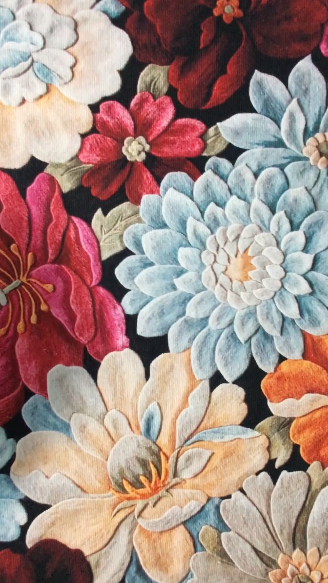 Tapete decorativo floral moderno 3'x5' rectangular miniatura 7