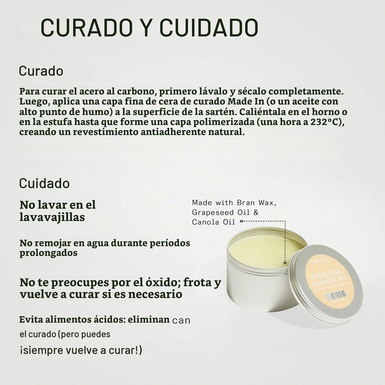 Made In Utensilios de cocina - Plancha de acero al carbono - (Como hierro fundido, pero mejor) - Utensilios de cocina profesionales - Suecia - Compatible con inducción