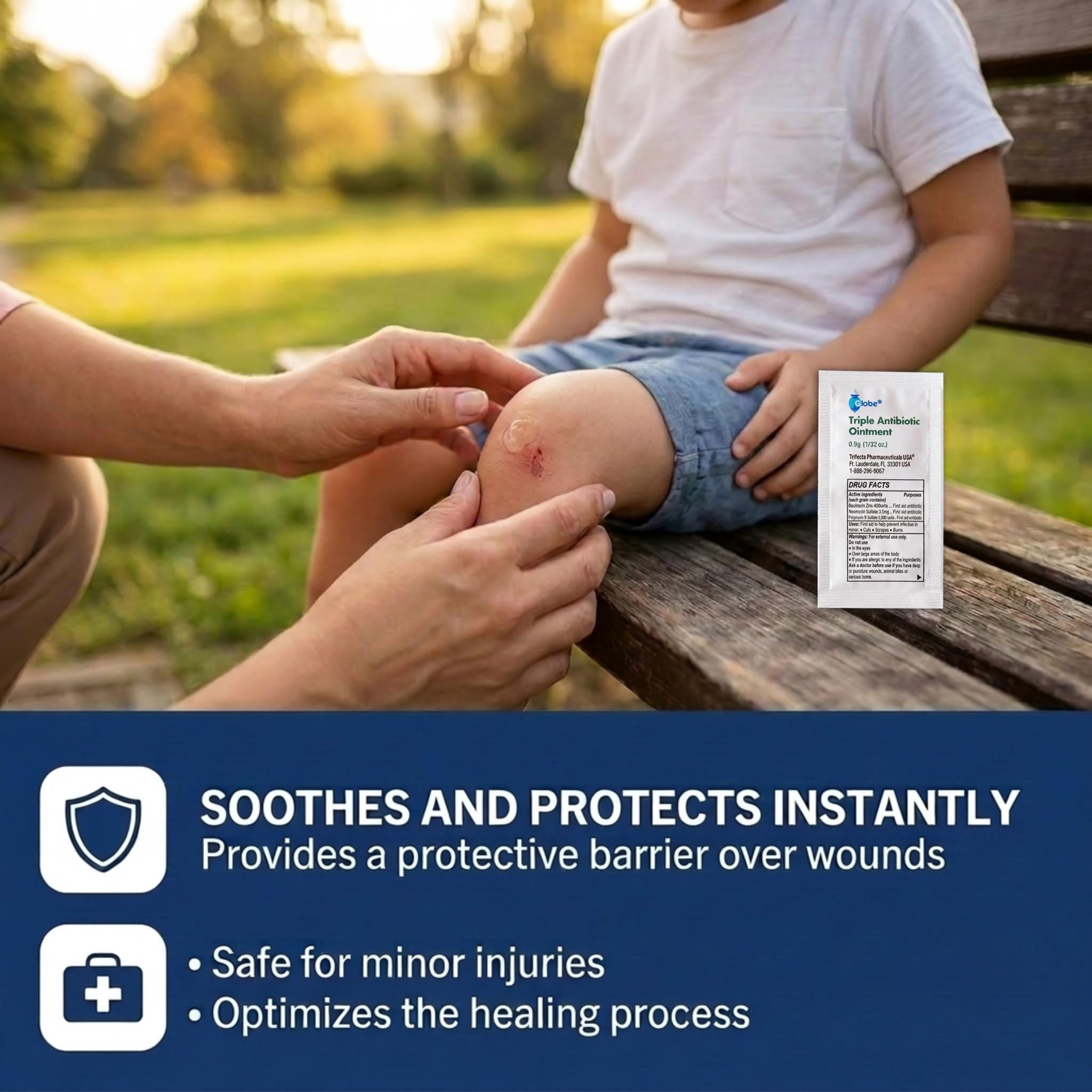Globe Triple Antibiotic Ointment 0.9g Packets, First Aid 144-Count — Amazon image 4