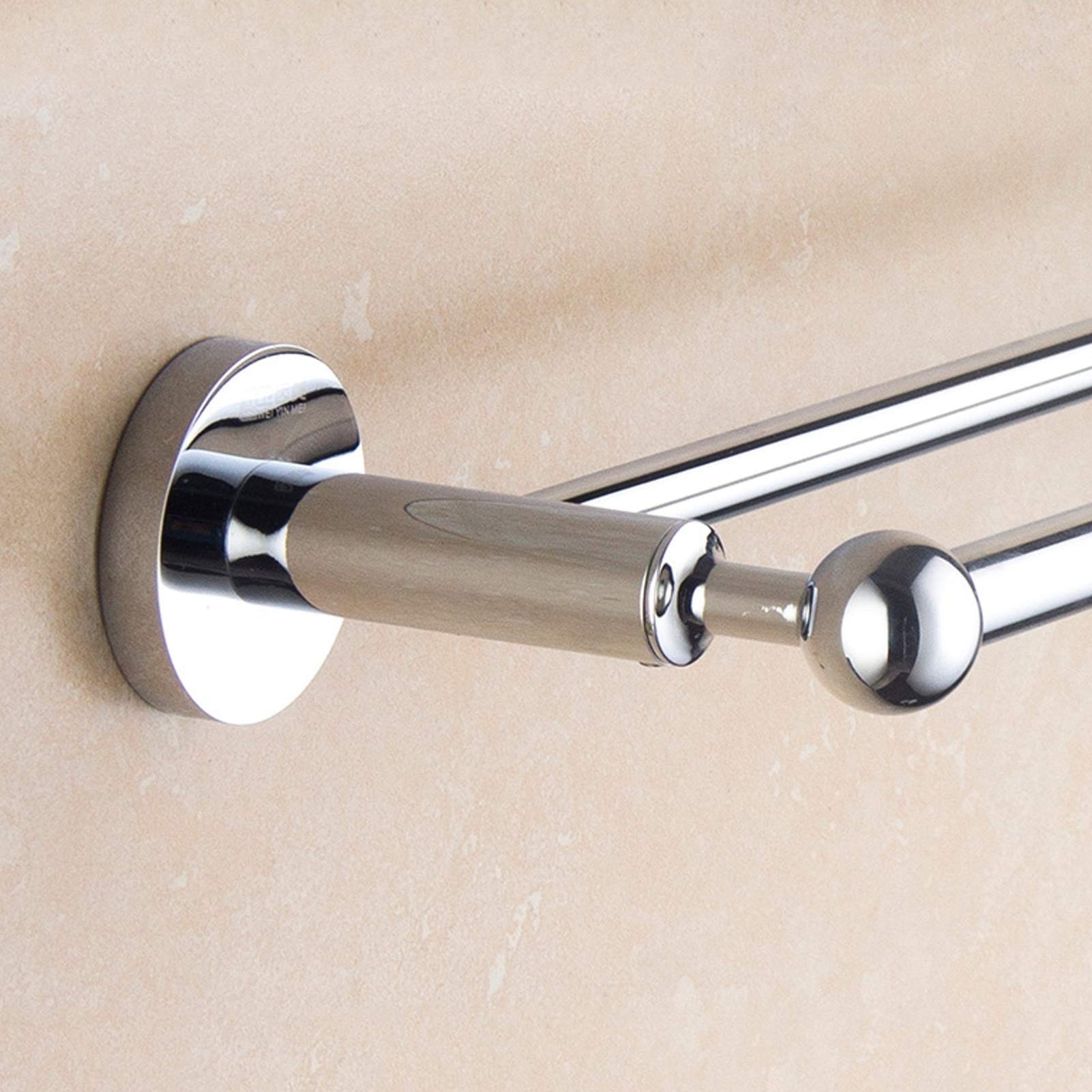 Montado en la Pared toallero de baño o la Cocina, Toalla SUS304 Acero Inoxidable Acabado Cepillado Barra Doble Soporte de la Varilla, 30cm-100cm (15 tamaños Opcional) (Size : 95cm)