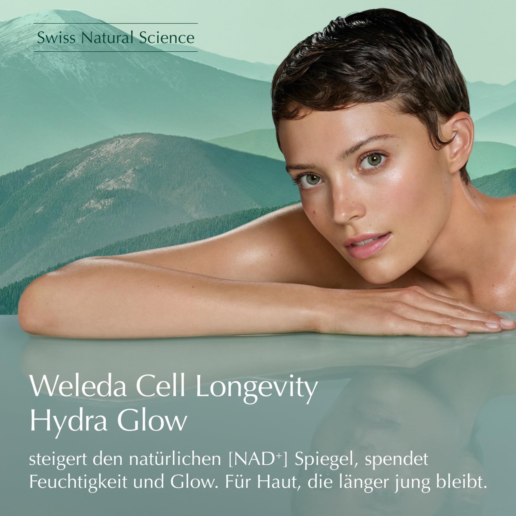WELEDA Cell Longevity Hydra Glow Jelly Face Cleanser - Gesichtsreinigung mit [NAD⁺] Booster & Hyaluronsäure reinigt die Haut & spendet Feuchtigkeit (Naturkosmetik, vegan, 100ml)