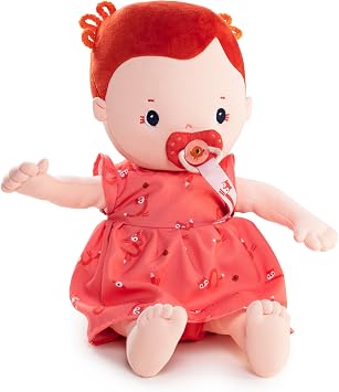 LILLIPUTIENS, Rose, Fabric Baby Doll with Dummy and Clothes, From 2 Years
