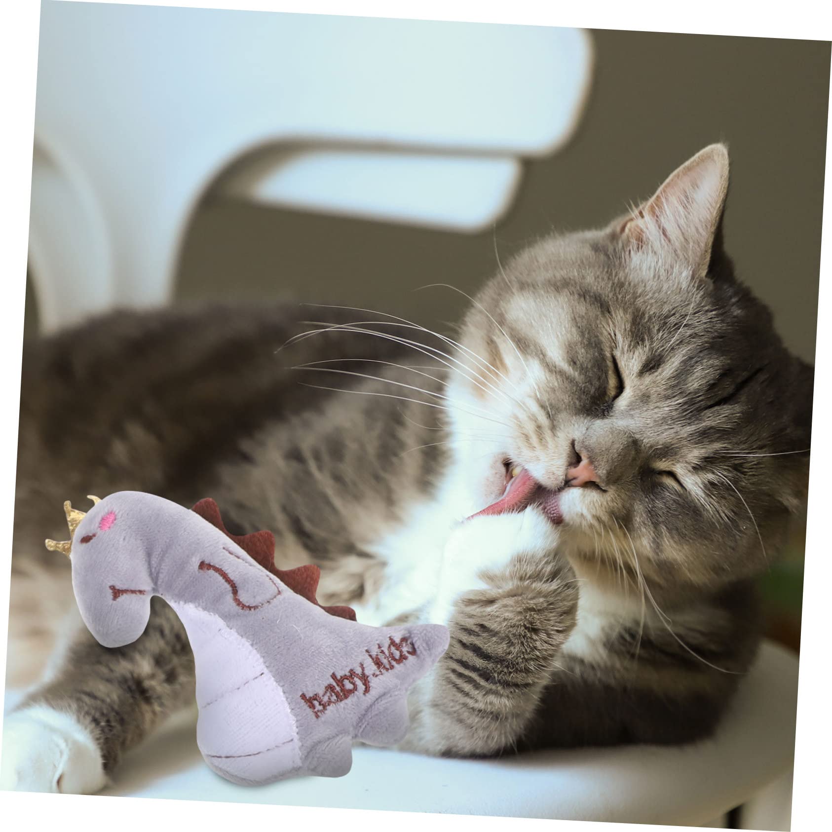 Yardwe 5sets Interaktives Katzenspielzeug Cartoon Tier Katze Plüsch Spielzeug Für Indoor Katzen 5 Stücke * 5