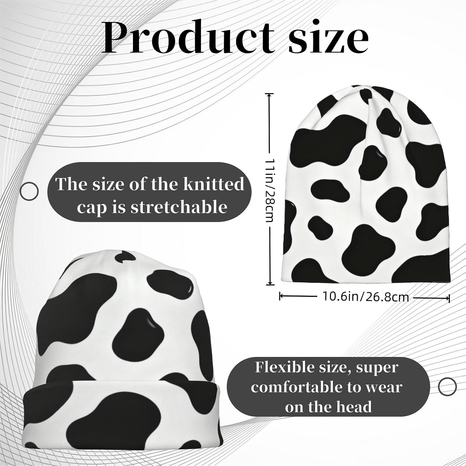 Unisex Stretch Knit Beanie Hat image 2