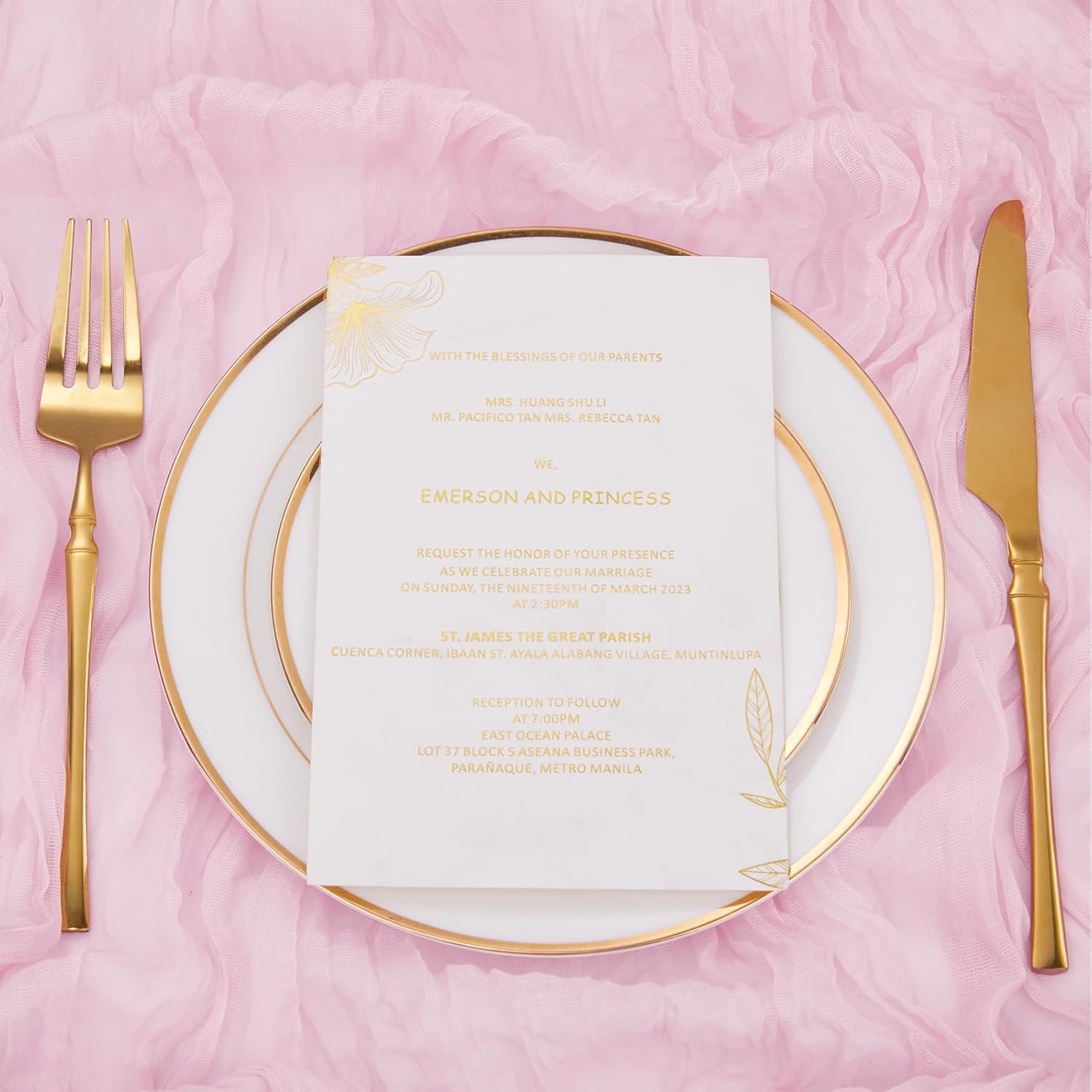 Pink Cheesecloth Table Runner 12 Pieces 10Ft x 36" Wide Boho Gauze Table Runners for Bridal Shower Wedding Reception Rustic Party Table Decor
