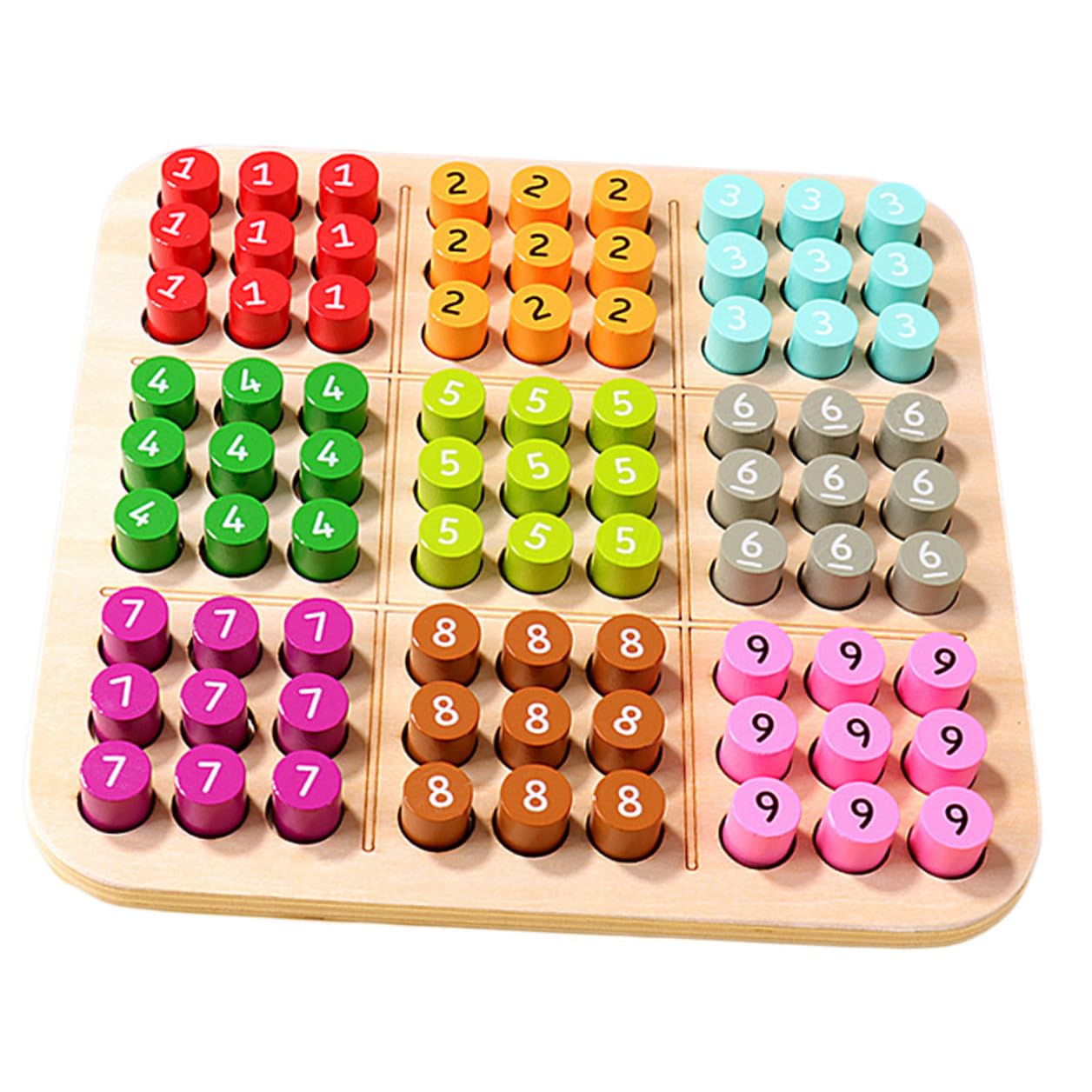 Brettspiel Denkspiel Spiel Entwicklung Sudoku für Intellektuelle Kinder Pädagogisches Holz mit Holzspielzeug Geeignet für Gruppen und Einzelspieler