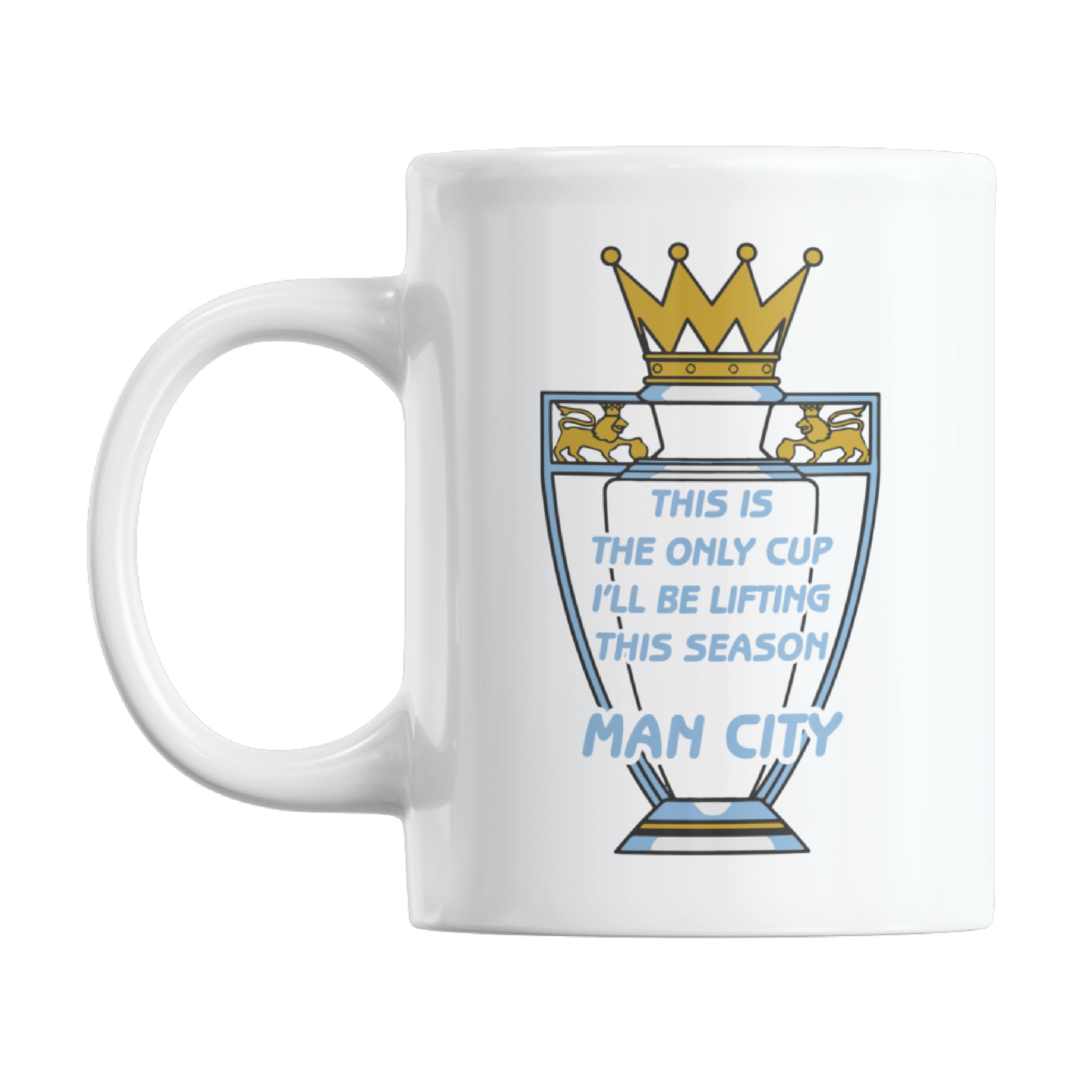 Gift Island Mug Gift for Man City Fans | Football Secret Santa Mug Gift for Man City Supporters | Football Stuff, Joke Mug for Friends, Colleague, Cousin, Uncle, Dad, Father, Son, Brother 11oz — image 1