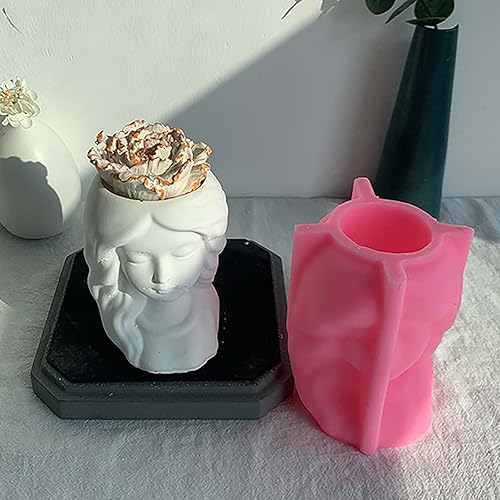 Miniatura 4 de Molde de maceta para cemento, silicio, bricolaje, moldes para jarrones, plantas de hormigón, hechas a mano, herramienta de decoración del hogar,