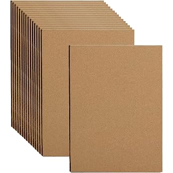 A3 Corrugated Cardboard Thick Cardboard for Crafts Craft Cardboard Large Brown Kraft Paper for Children DIY Packaging Material Shipping Pack of 20