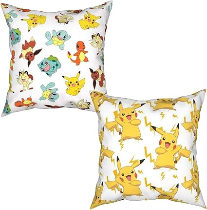 Amazon Co Jp 枕カバー ポケモンセンター 5 クッションカバー おしゃれ ソファ背当て 装飾枕カバー 座布団カバー 家の装飾用ソファカー寝室オフィス 2枚セット ホーム キッチン